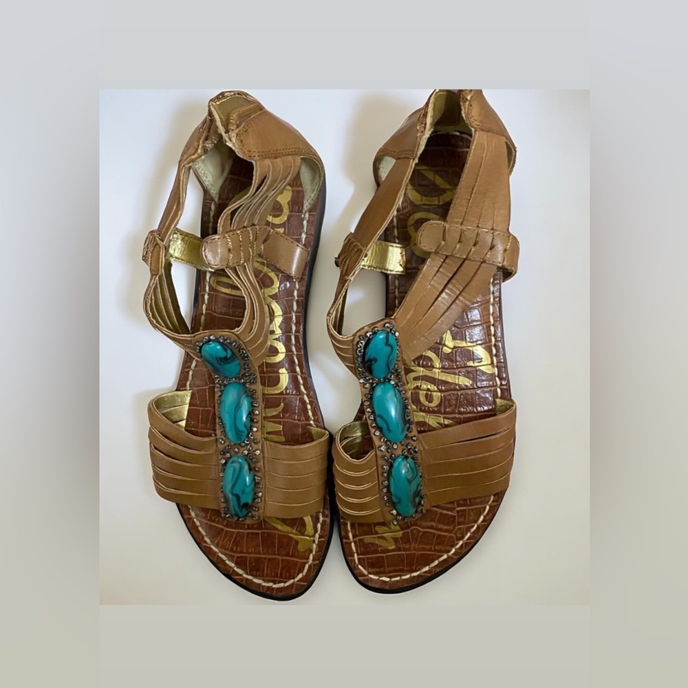 Sam Edelman Kaiya Turquoise Gladiator Sandals 9M